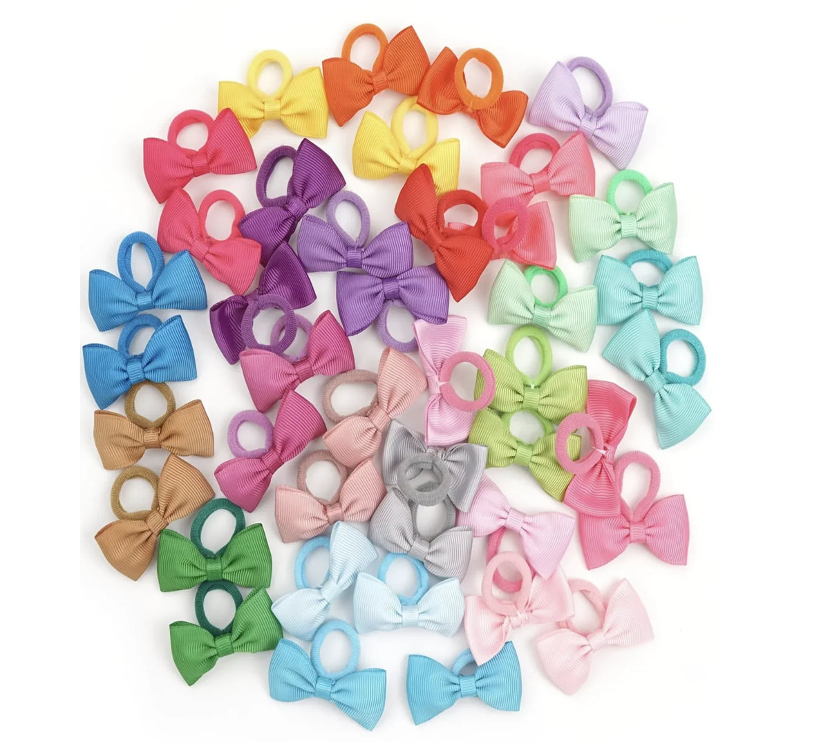 Baby Girls Hair Ties 2 inches Hair Bows