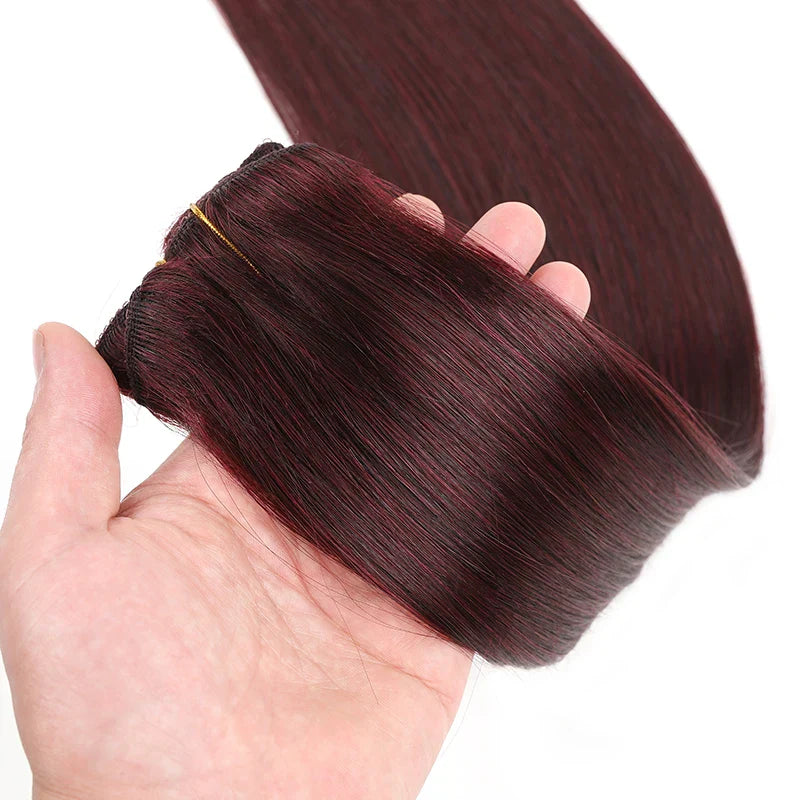 Clip In Hair Extensions 100% Real Human Hair