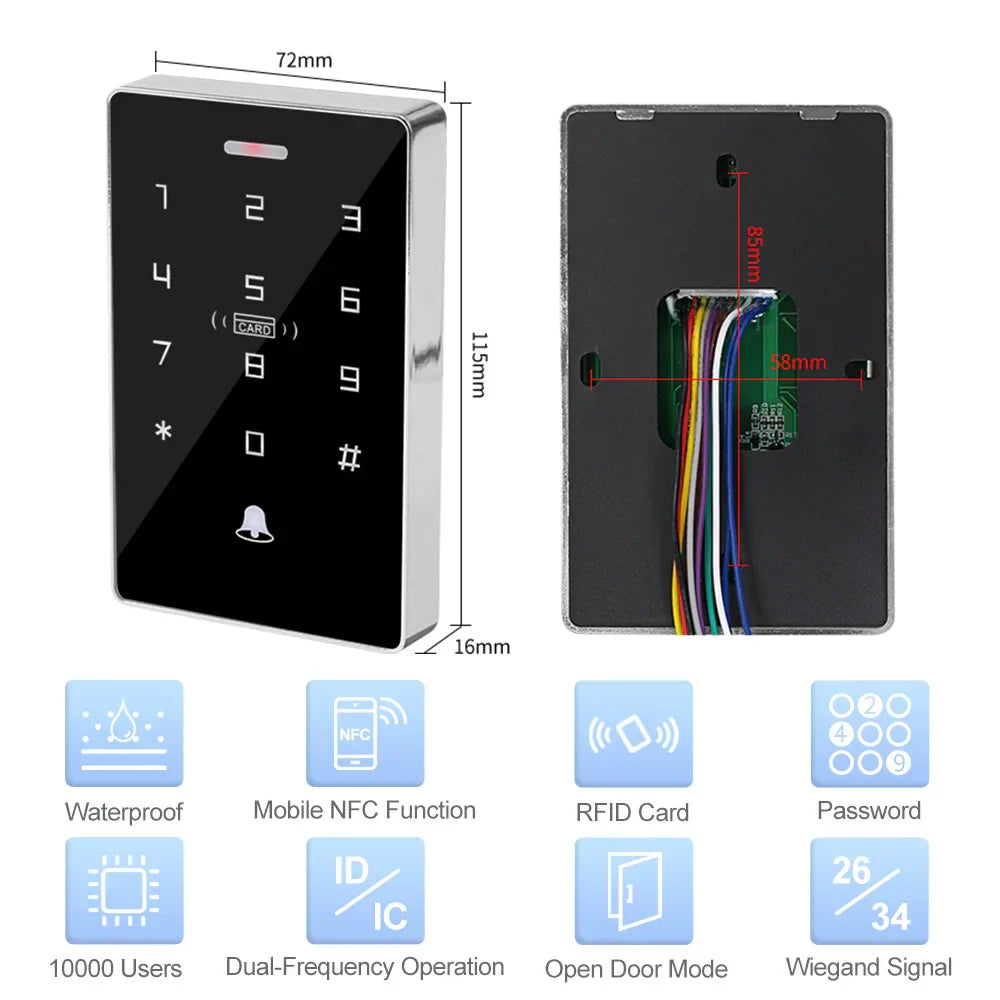 NFC Backlight Touch Dual Frequency 125KHz + 13.56MHz