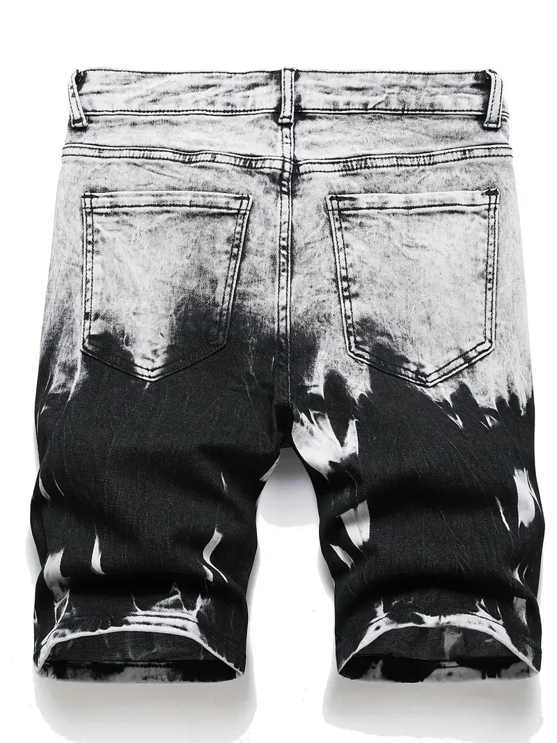 Summer New Slim Stretch Men Short Jeans Fashionable