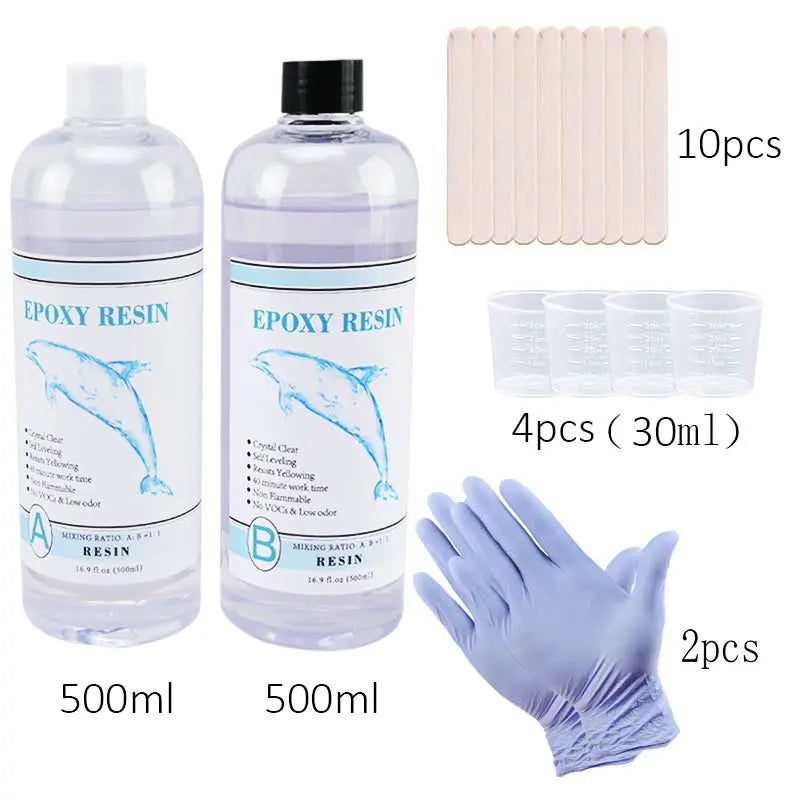 1:1 Clear Epoxy Resin Crystal Clear Art Resin