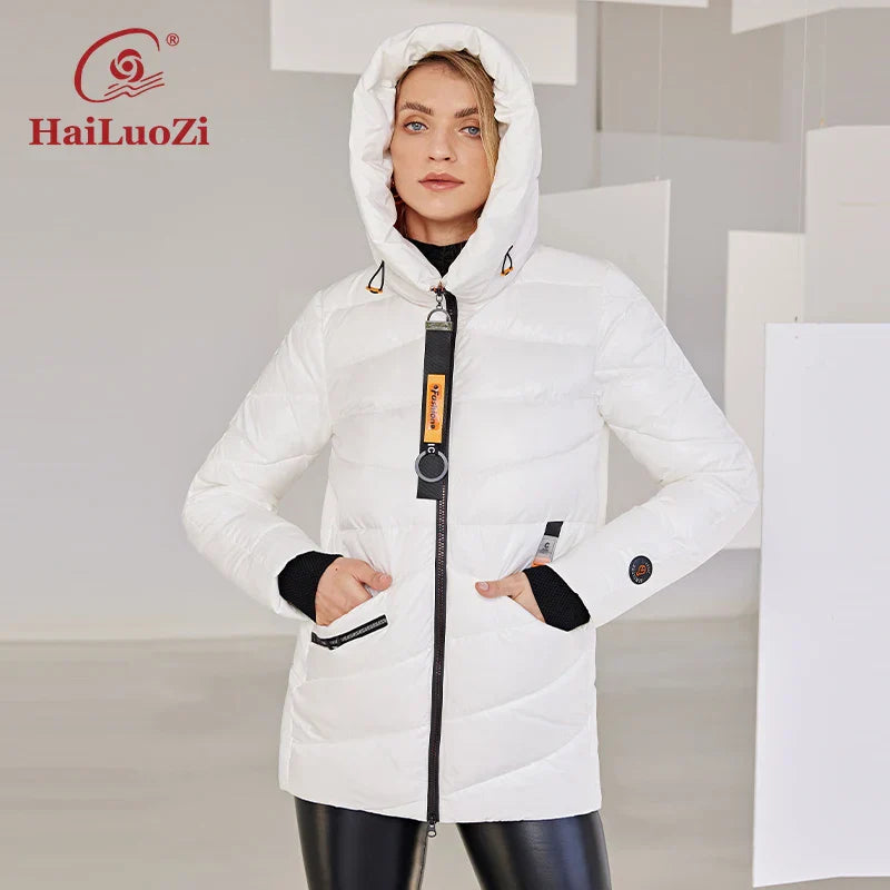 HaiLuoZi 2022 New Winter Women's Jacket Warm and
