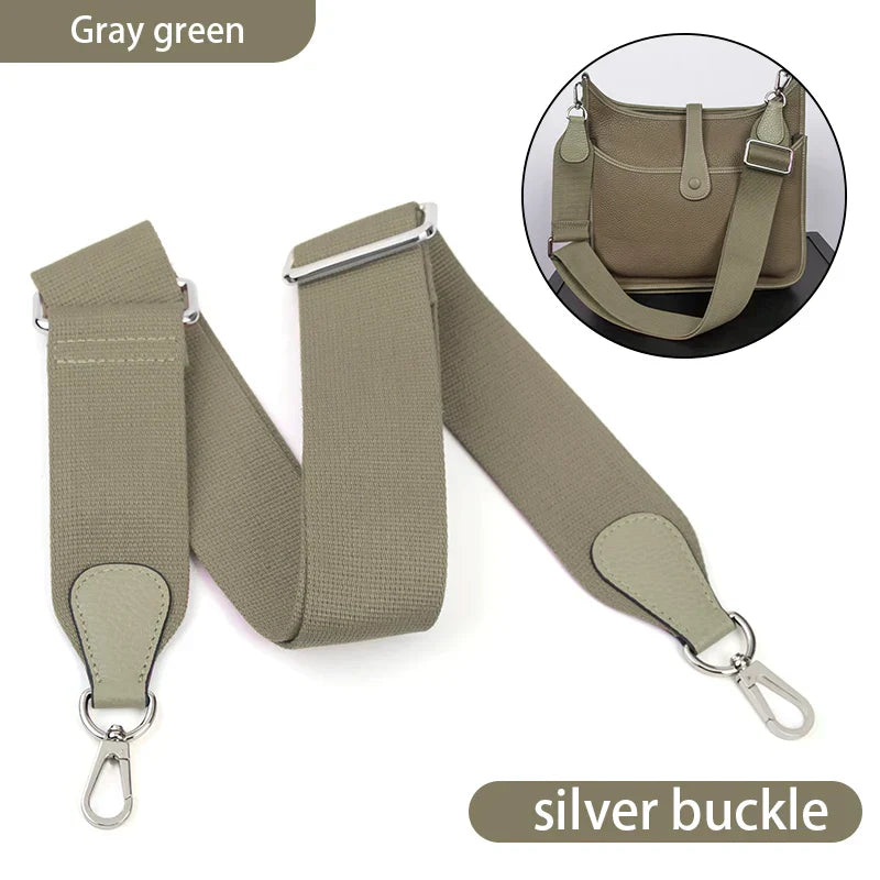 WUTA Bag Strap For Hermes Evelyn Bags Canvas Shoulder Crossbody Straps Belt Replacement Adjustable 100-110cm Bag Accessories