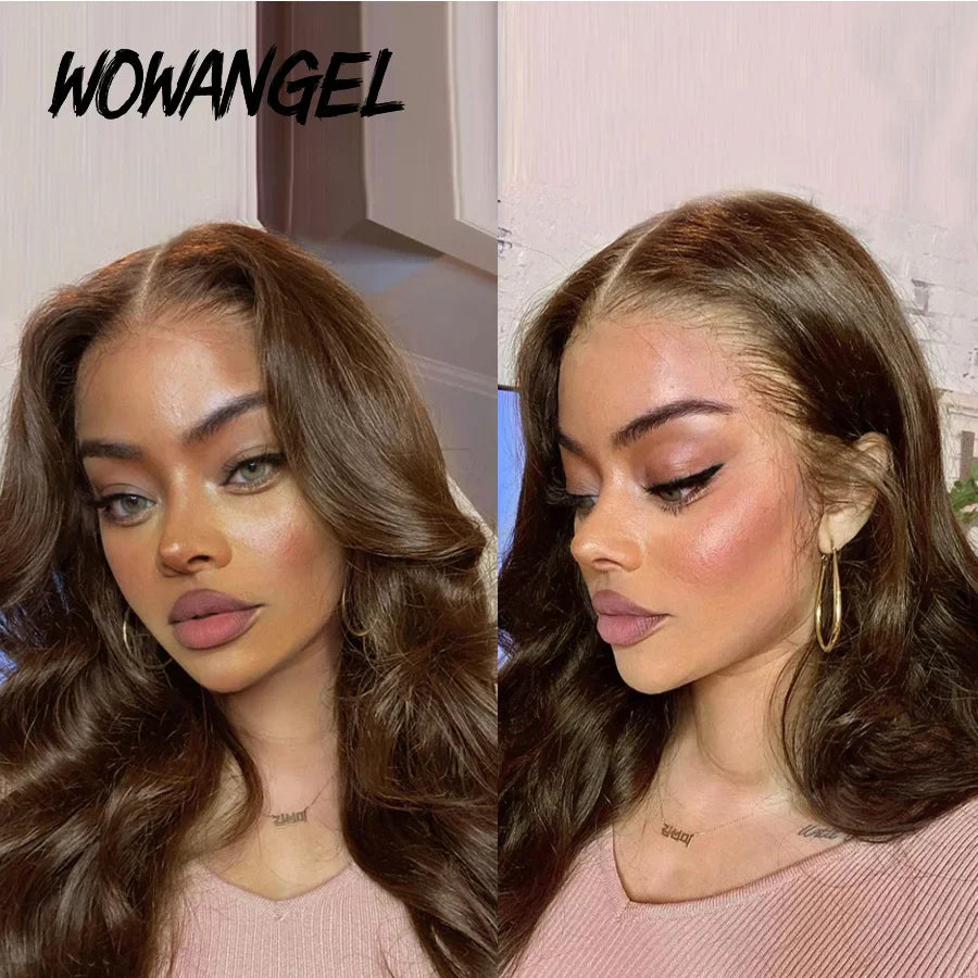 Glueless13x6 Full Frontal HD Lace Wig Chocolate Brown