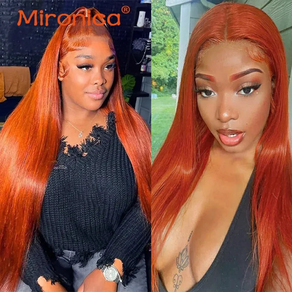 Ginger Orange #350 Peruvian Straight Human Hair Bundles