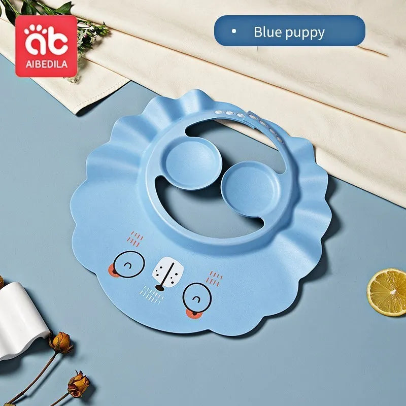 AIBEDILA Babies Waterproof Shower Cap Children's Bath Ear