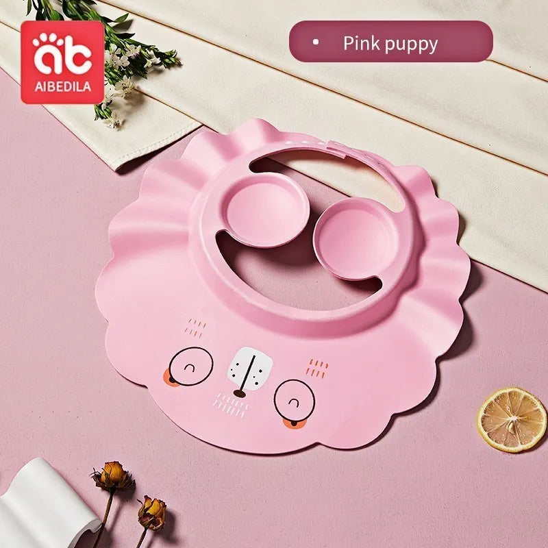AIBEDILA Babies Waterproof Shower Cap Children's Bath Ear