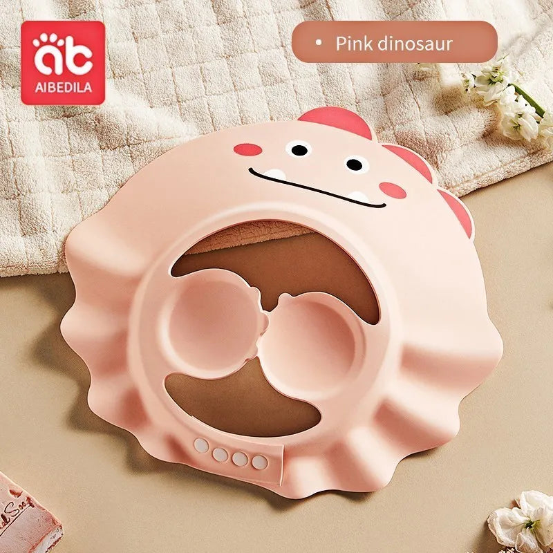 AIBEDILA Babies Waterproof Shower Cap Children's Bath Ear