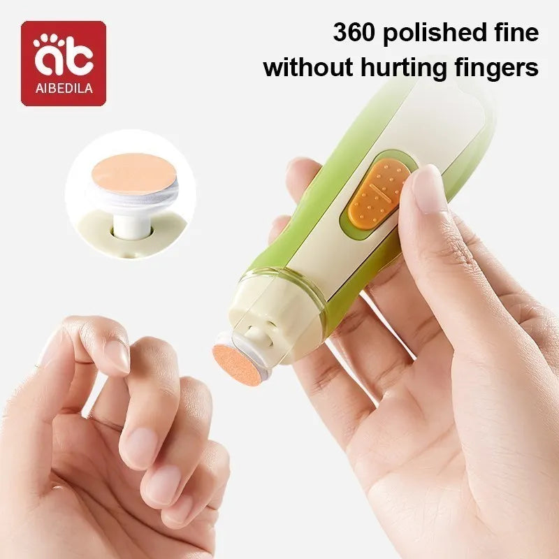AIBEDILA Electric Baby Nail Trimmer Kid Nail Polisher