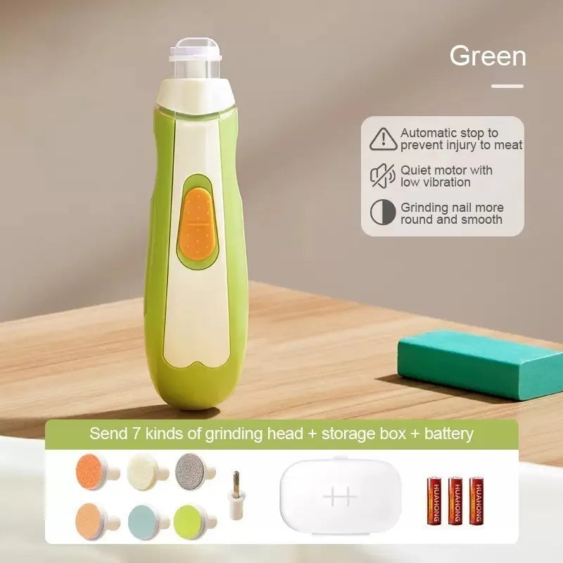 AIBEDILA Electric Baby Nail Trimmer Kid Nail Polisher