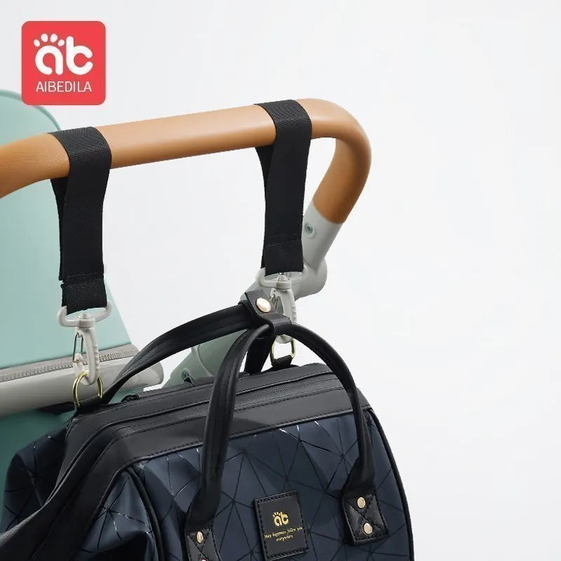 AIBEDILA Mommy Bag Waterproof Large Capacity Fashionable and
