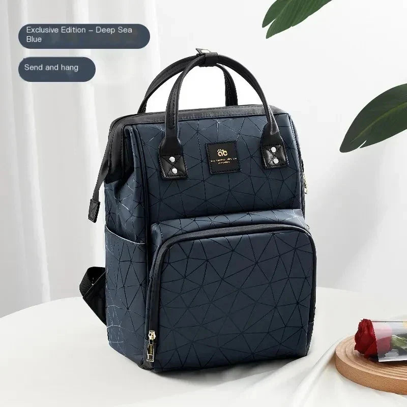 AIBEDILA Mommy Bag Waterproof Large Capacity Fashionable and