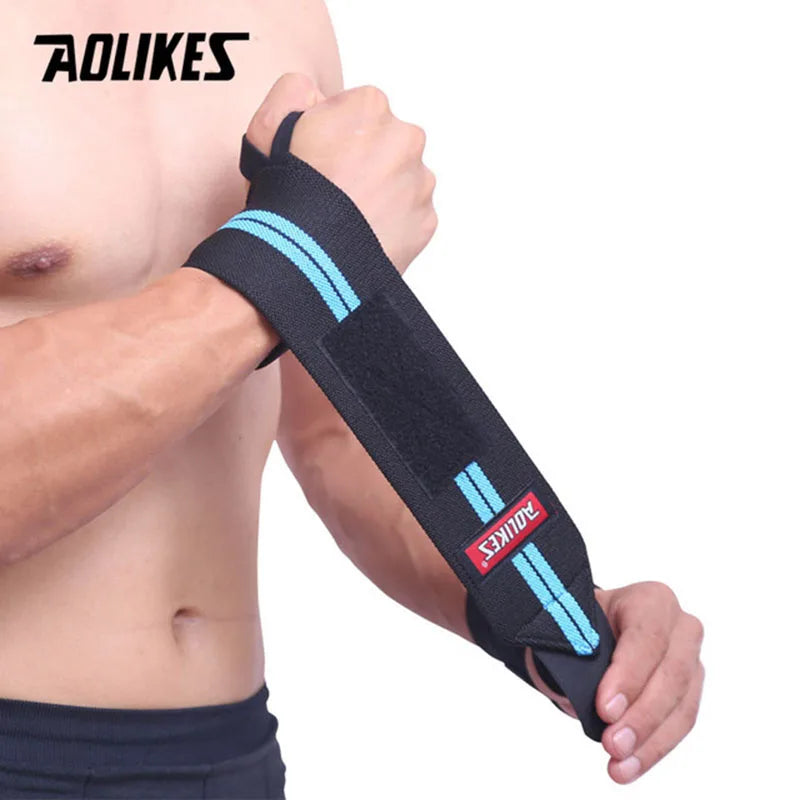 AOLIKES 1 Pair Wristband Wrist Support Weight Lifting