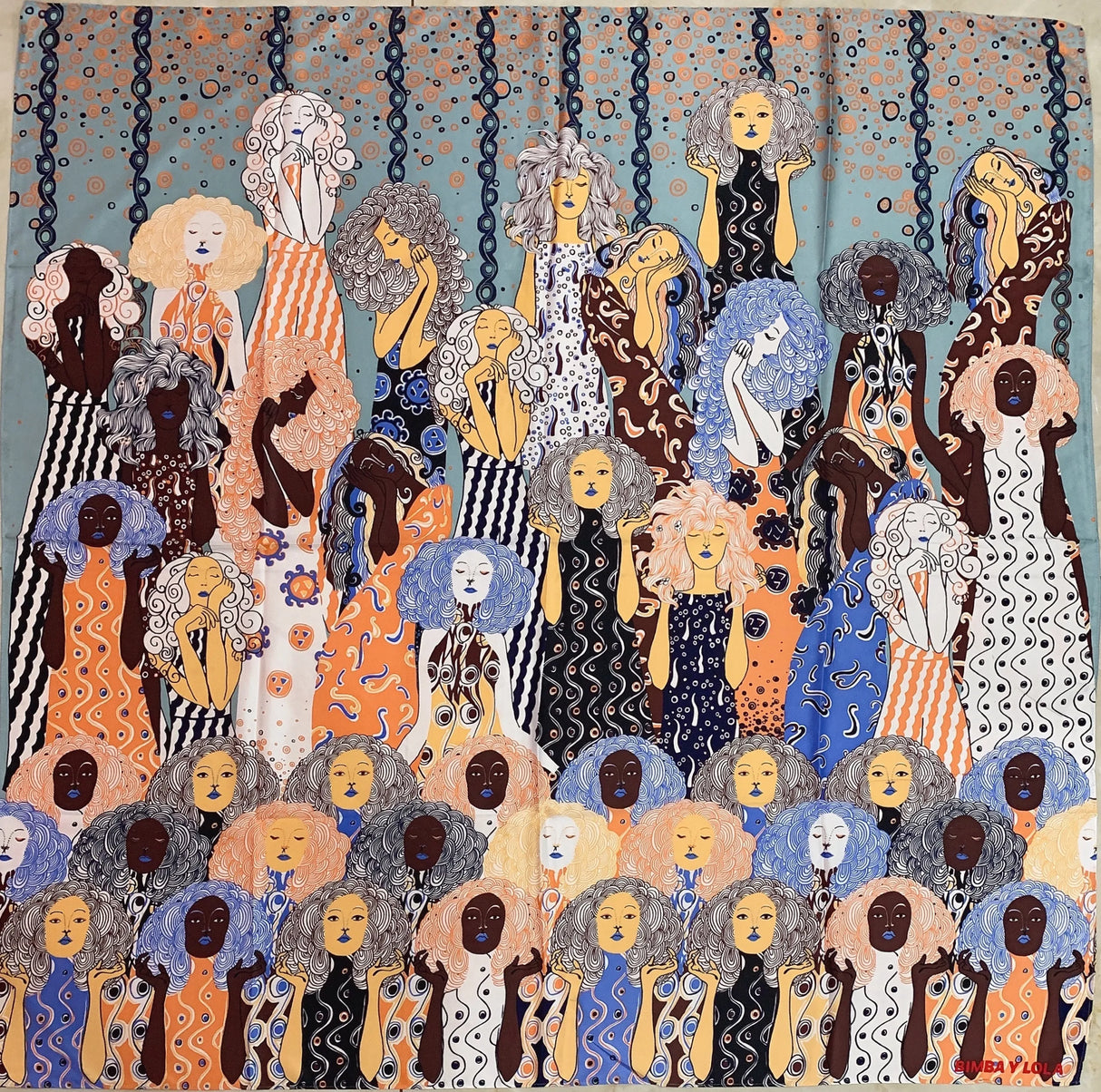 The new print pretty scarf handkerchief (A variety of color patterns)