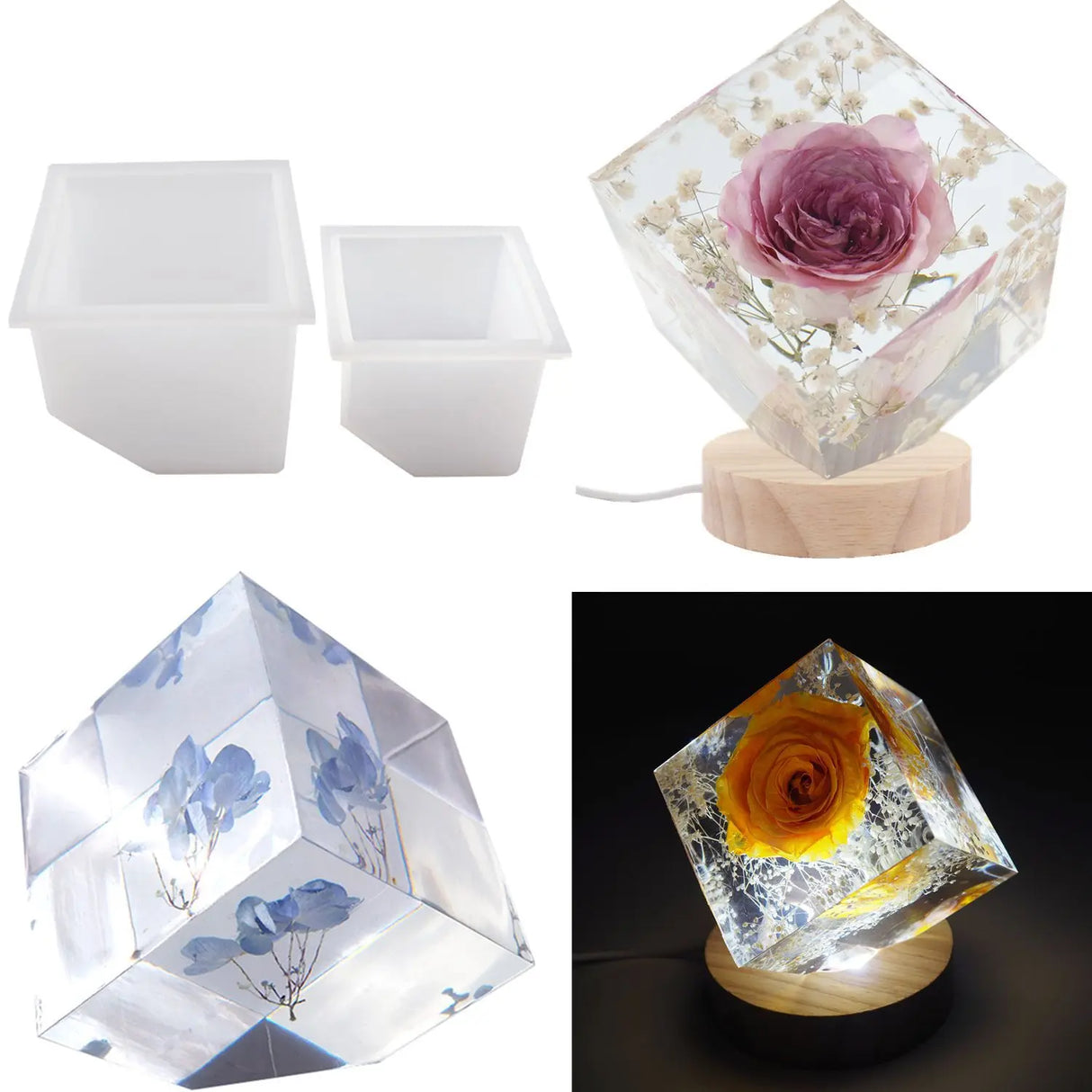 15Cm Large Pyramid Silicone Mold with Fixed Frame