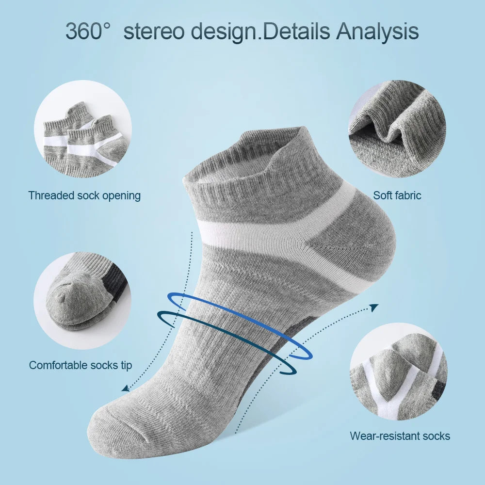 5 Pairs High Quality Socks Men Summer Outdoor