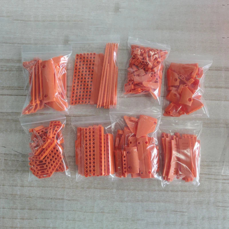 274Pcs/lot MOC Bulk Soft Pin Axle Conectors Truck