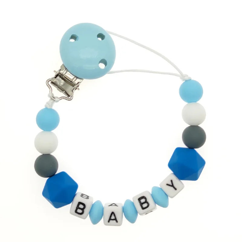 Personalized Name Handmade Silicone Baby Beech Dummy Pacifier