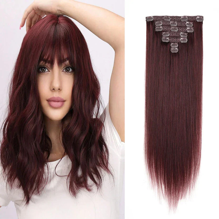 Clip In Hair Extensions 100% Real Human Hair