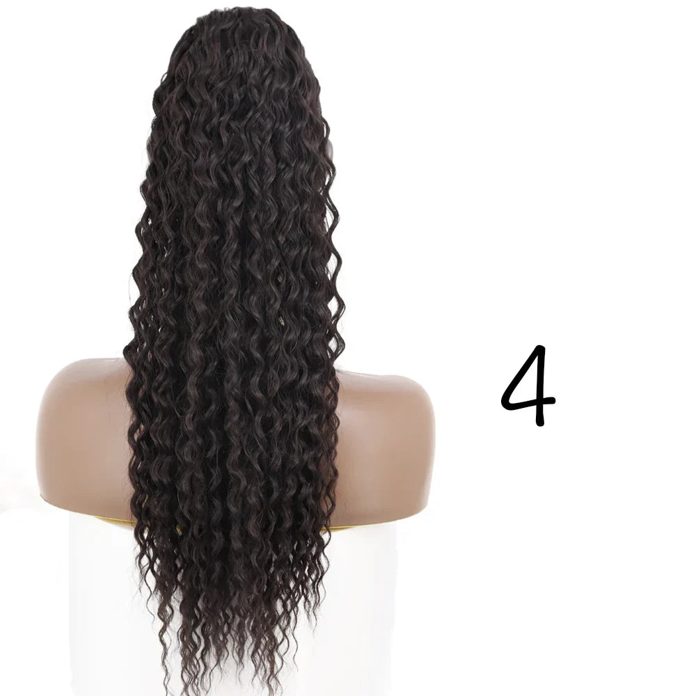 LISI GIRL Synthetic Drawstring Ponytail Long Curly Ponytail