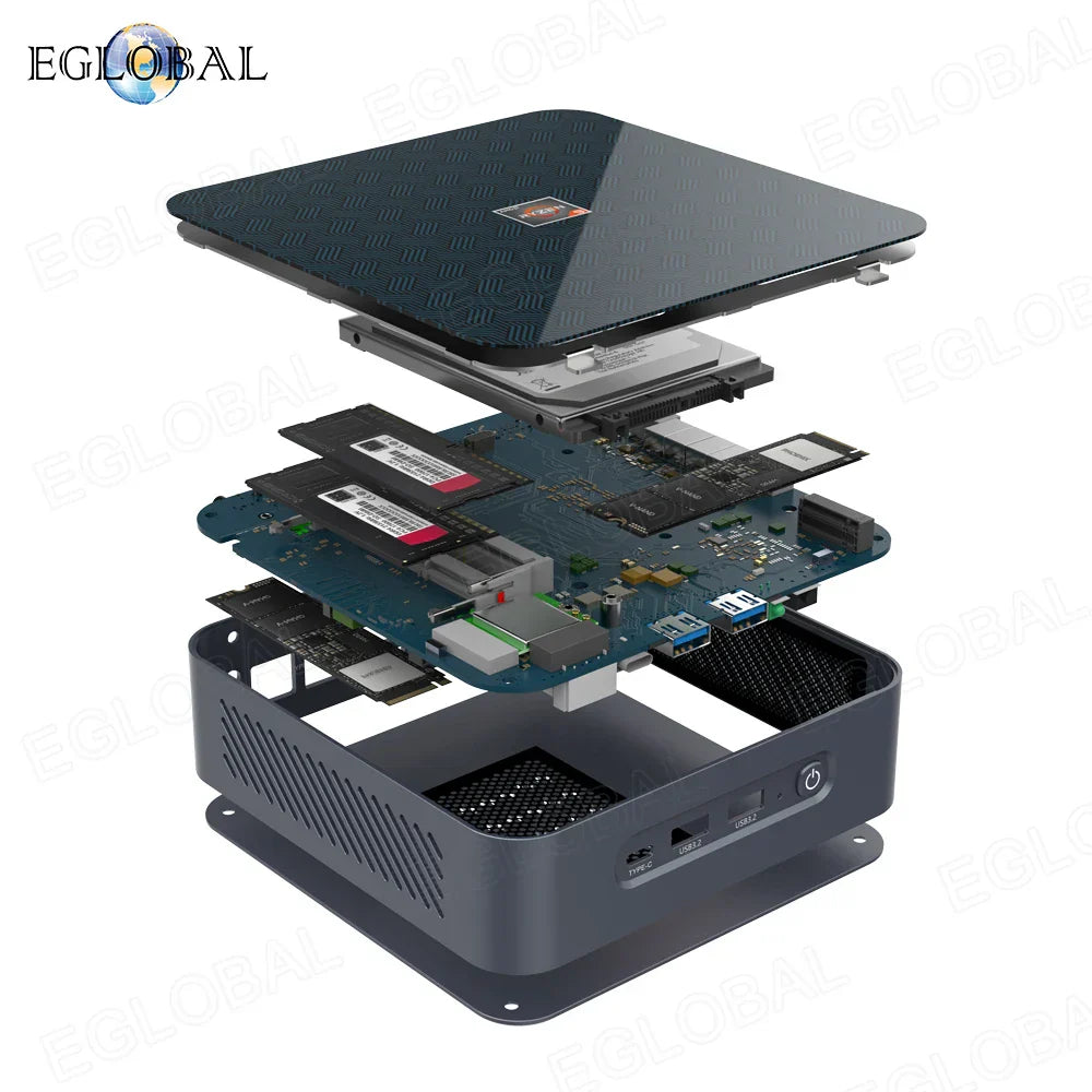 Eglobal AMD Ryzen 9 5900hx Mini PC Gamer