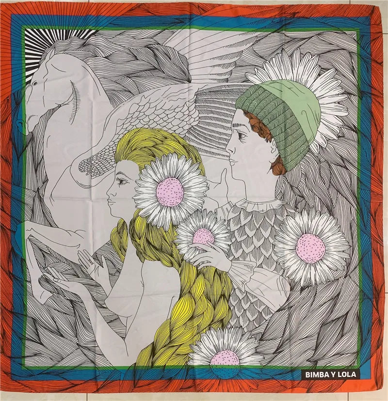 The new print pretty scarf handkerchief (A variety of color patterns)