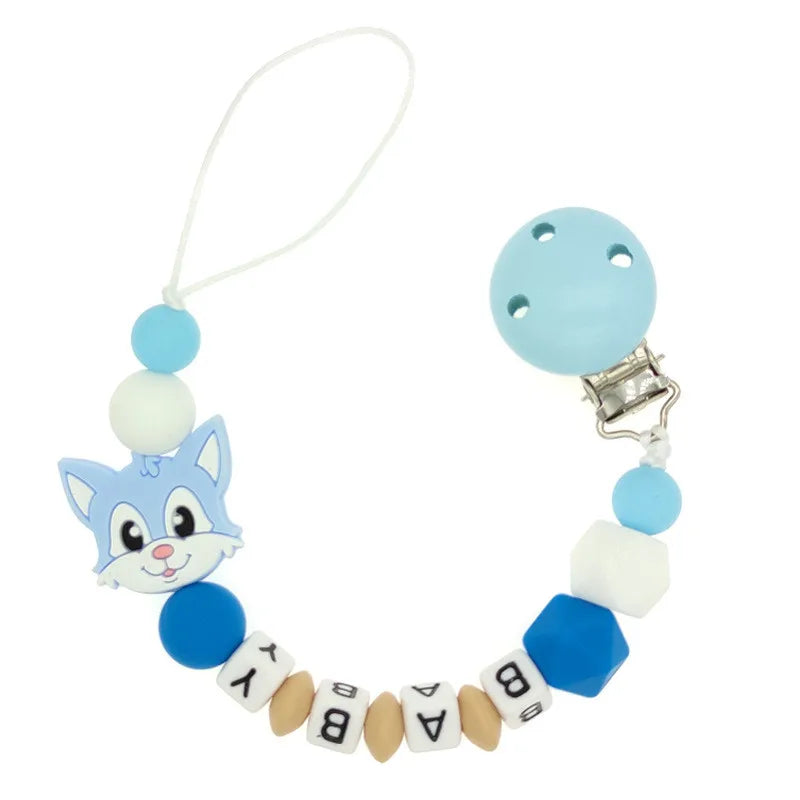 Personalized Name Handmade Silicone Baby Beech Dummy Pacifier