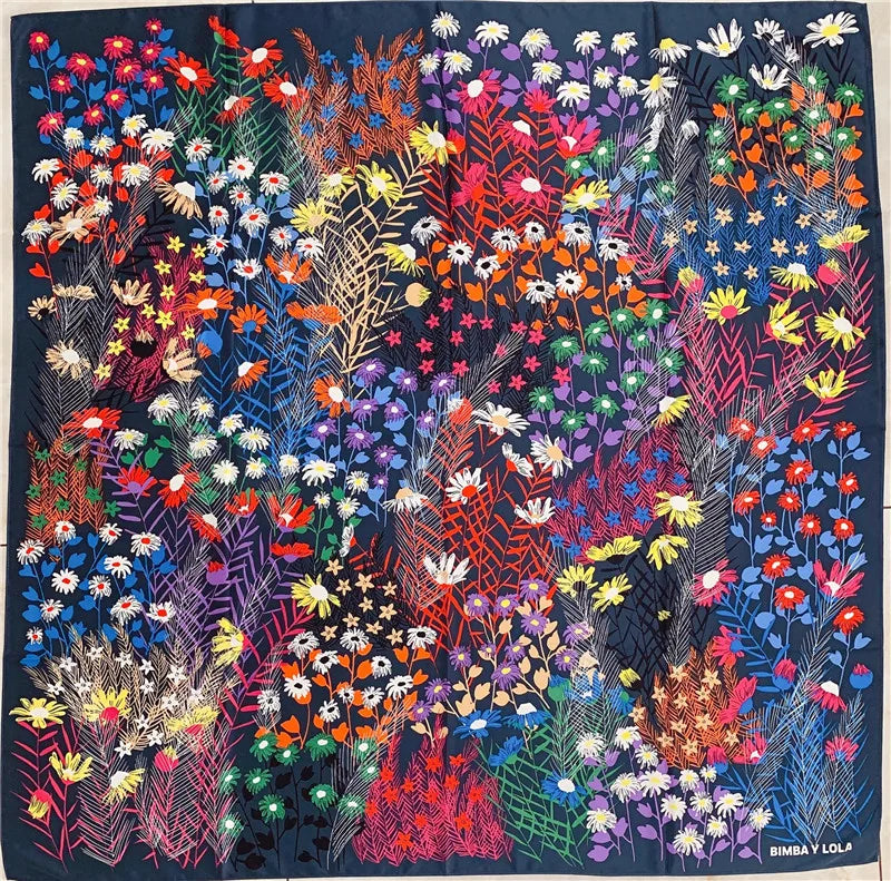 The new print pretty scarf handkerchief (A variety of color patterns)