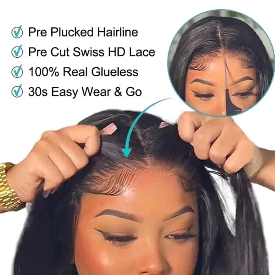 Upgraded 4X4 5X5 Closure Wigs For Women Wear
