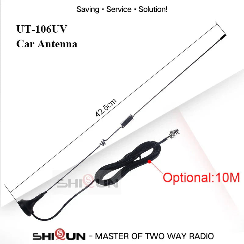 UT-106UV Radio Car Antenna BNC Magnetic Aerial Dual