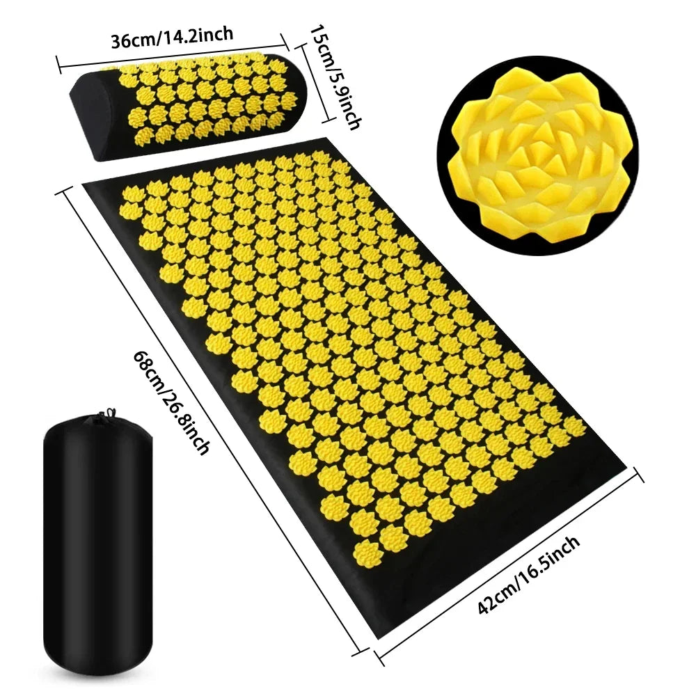 Acupressure Yoga Mat Kuznetsov's Applicator Cushion Sensi Massage