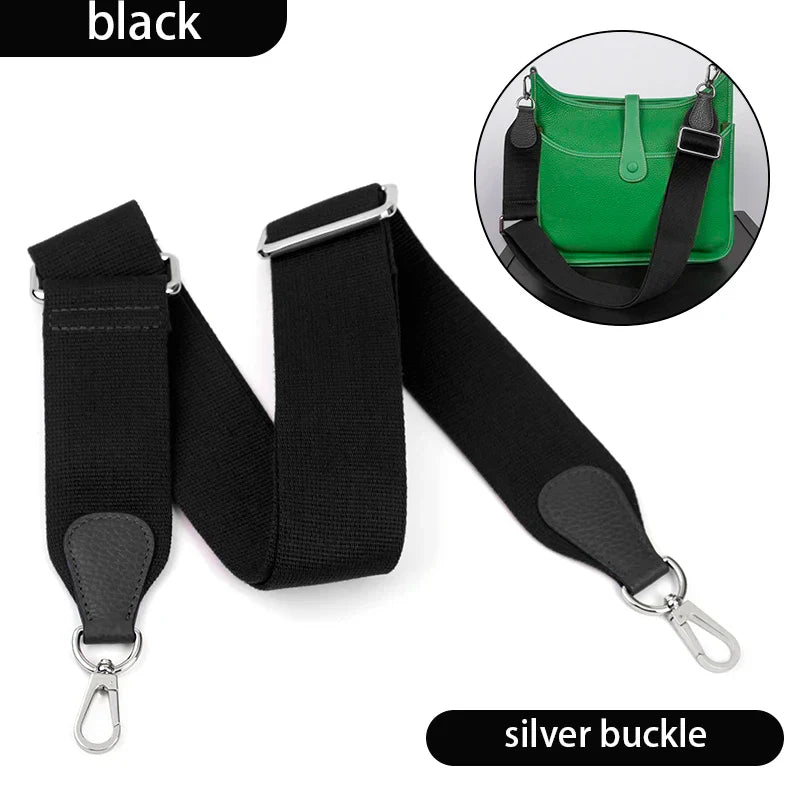 WUTA Bag Strap For Hermes Evelyn Bags Canvas Shoulder Crossbody Straps Belt Replacement Adjustable 100-110cm Bag Accessories