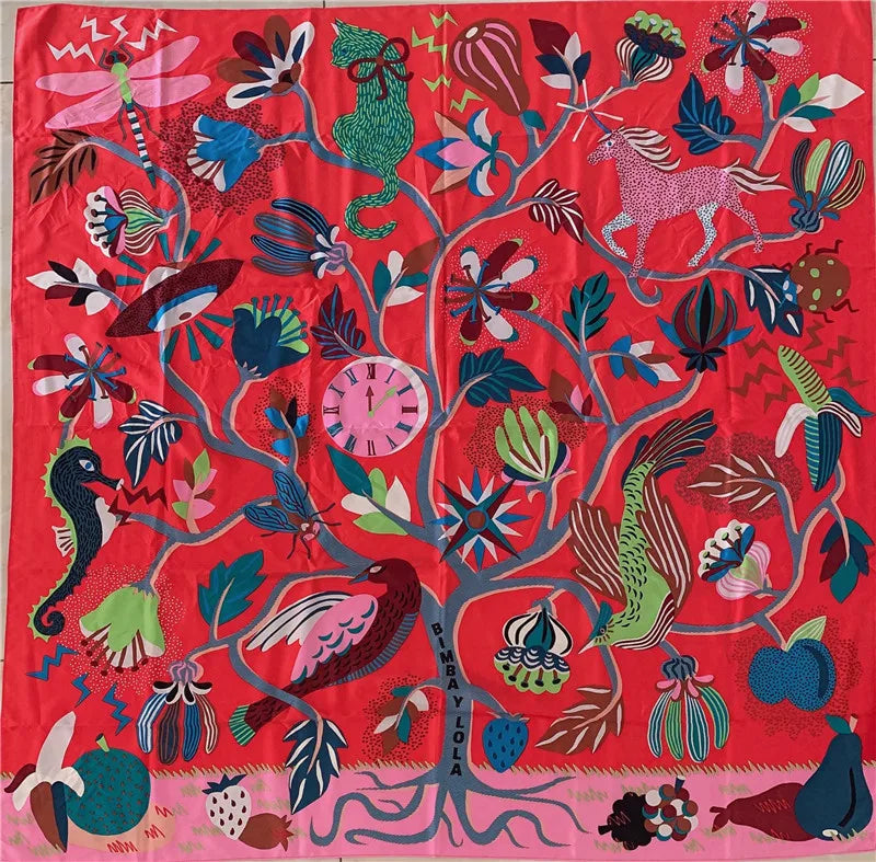 The new print pretty scarf handkerchief (A variety of color patterns)