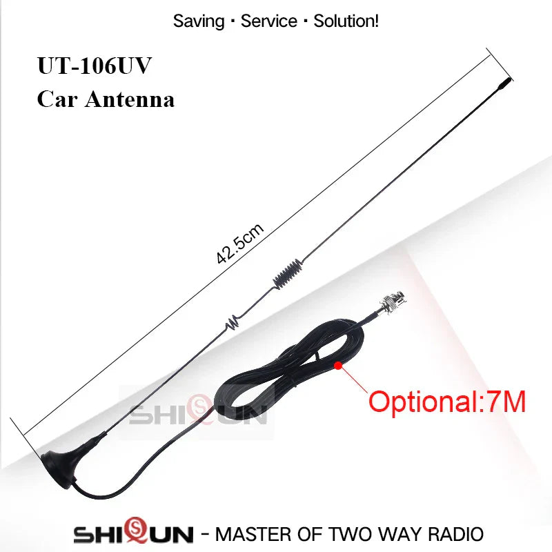 UT-106UV Radio Car Antenna BNC Magnetic Aerial Dual