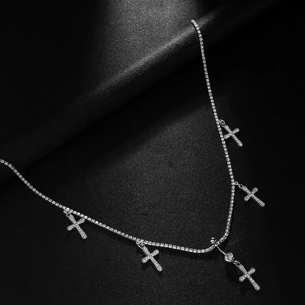 Stonefans Piercing Cross Navel Nnail Body Jewellery Rings