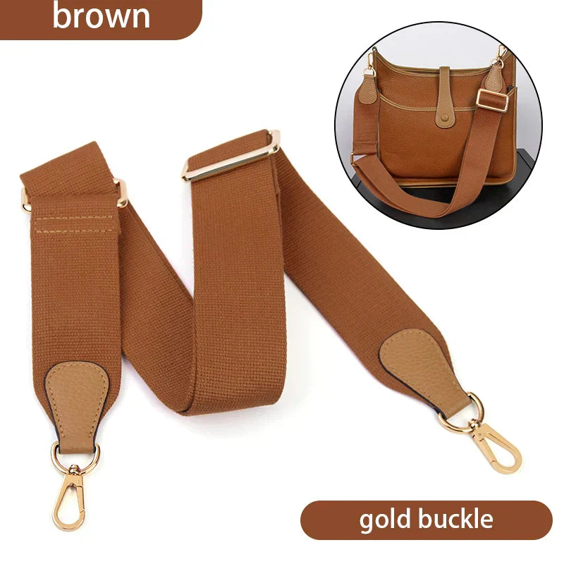 WUTA Bag Strap For Hermes Evelyn Bags Canvas Shoulder Crossbody Straps Belt Replacement Adjustable 100-110cm Bag Accessories