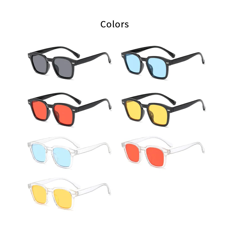 New Fashion Glasses Vintage Square Sunglasses Design Retro