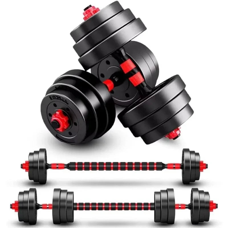 Adjustable-Dumbbells-Sets, Free Weights-Dumbbells Set of 2 Convertible To