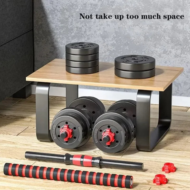 Adjustable-Dumbbells-Sets, Free Weights-Dumbbells Set of 2 Convertible To