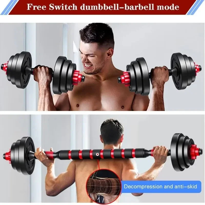 Adjustable-Dumbbells-Sets, Free Weights-Dumbbells Set of 2 Convertible To