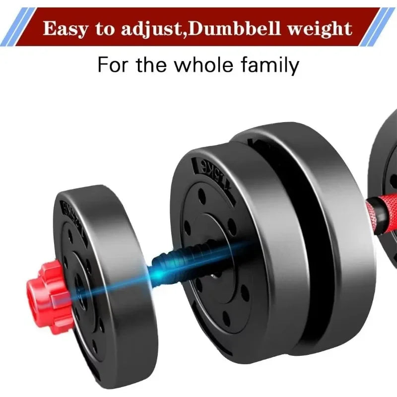 Adjustable-Dumbbells-Sets, Free Weights-Dumbbells Set of 2 Convertible To