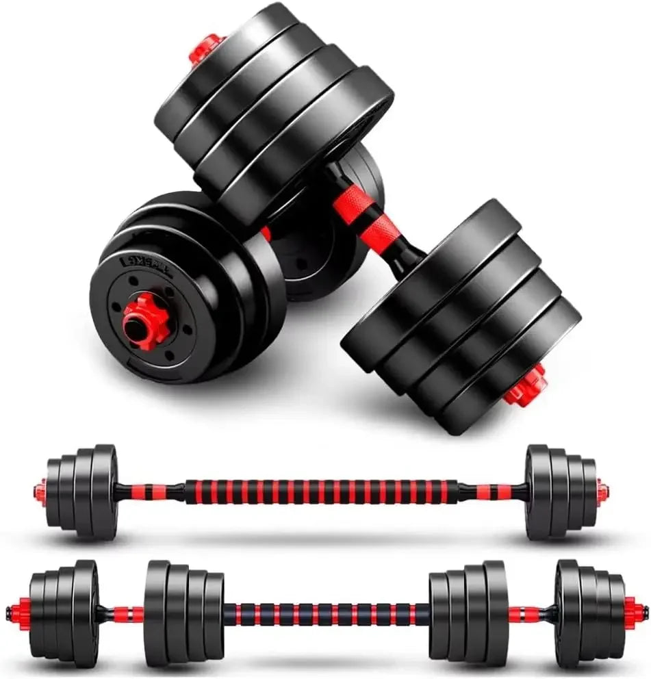 Adjustable-Dumbbells-Sets, Free Weights-Dumbbells Set of 2 Convertible To