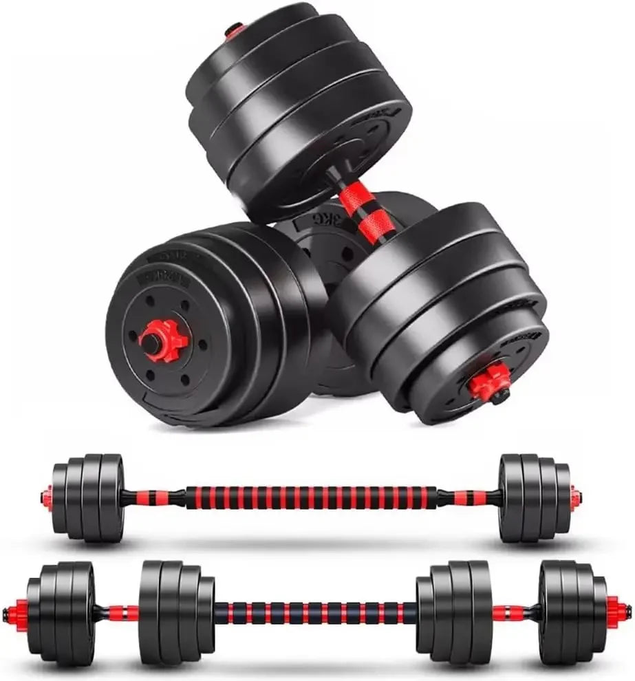Adjustable-Dumbbells-Sets, Free Weights-Dumbbells Set of 2 Convertible To
