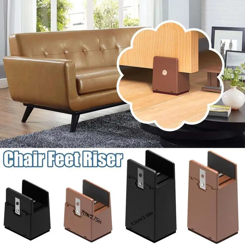 Adjustable Furniture Feet Riser Strong Bearing Capacity Chair