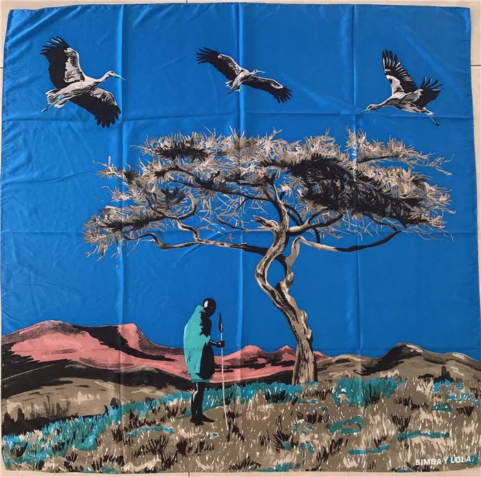 The new print pretty scarf handkerchief (A variety of color patterns)