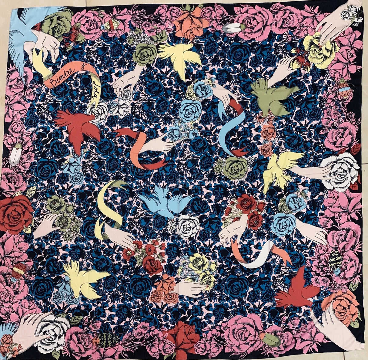 The new print pretty scarf handkerchief (A variety of color patterns)