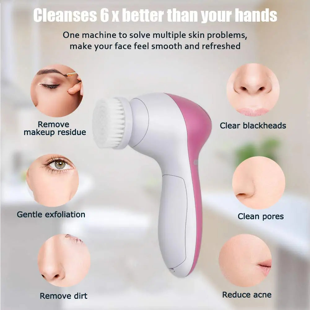 5 IN 1 Electric Facial Deep Cleaning Brush