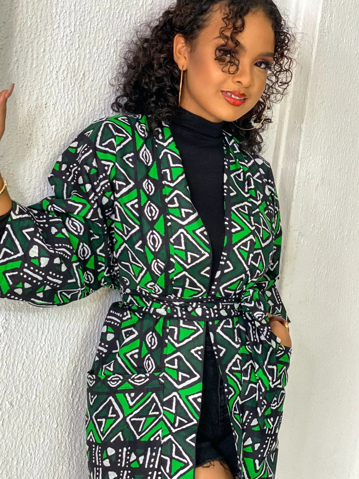 African Dress Womens Fashion Kimono Cardigan Coat Dashiki
