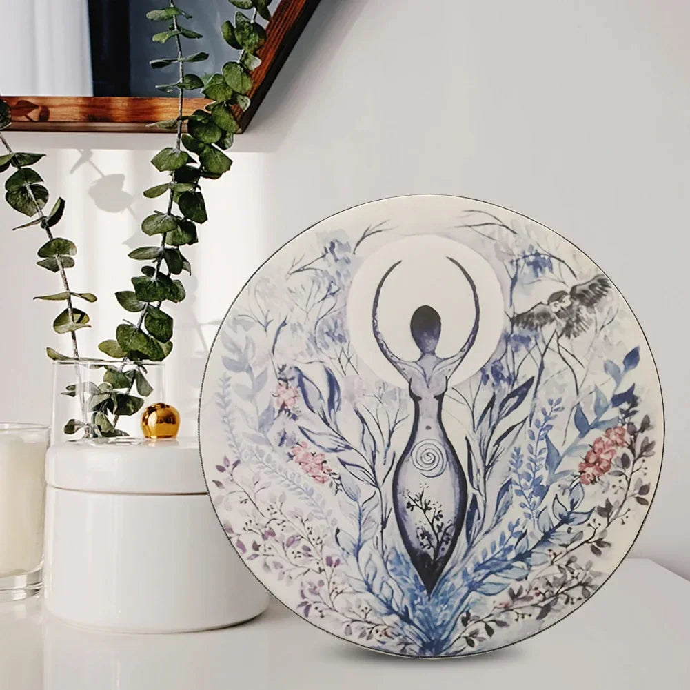 Alchemical Moon Drum Desktop Ornament Fashion Shaman Drum