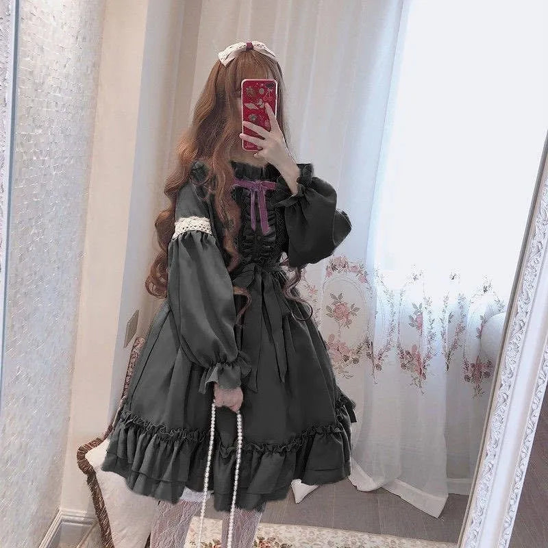 Alice In Wondeland Cute Women Lolita OP Dress